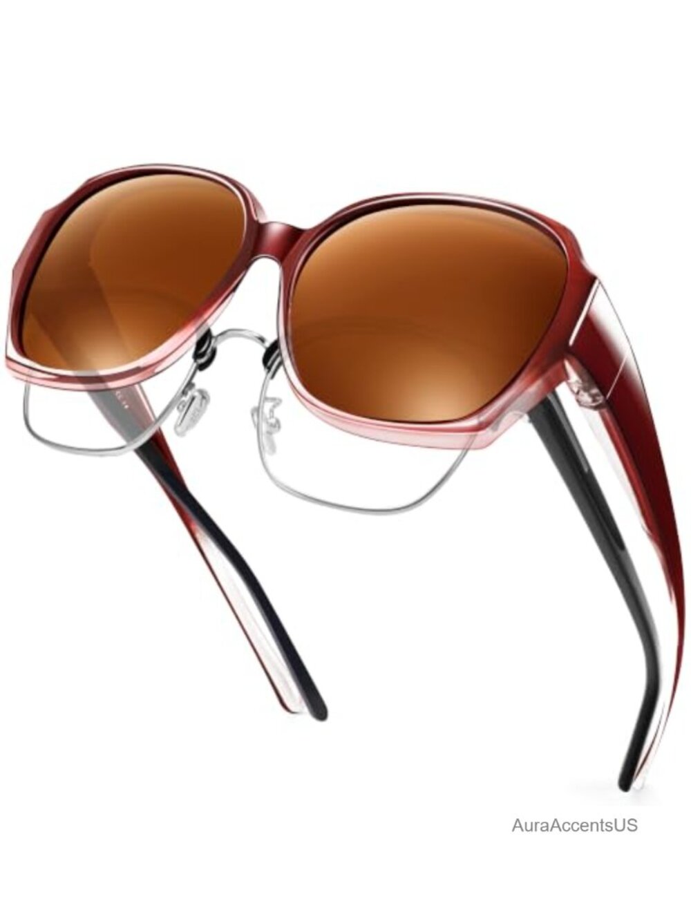 Polarized Fit Over Glasses Sunglasses UV400 Square Full Frame TR90 TAC Lens